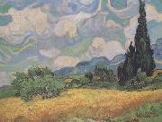 Vincent Van Gogh Wheat Field with Cypresses at the Haute Galline near Eygalieres (nn04) oil painting picture wholesale